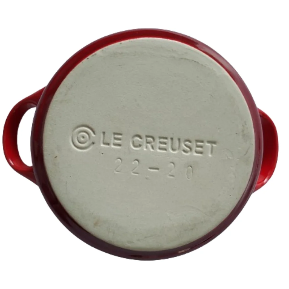 Le Creuset NEW Mini Red Cocotte Stoneware Casserole with Cover